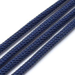編み込みポリエステルコード  スチールブルー  4mm  約21.87ヤード（20m）/ロール&nbsp;OCOR-S109-4mm-13
