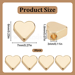 20Pcs Brass Beads&nbsp;KK-LP0001-01