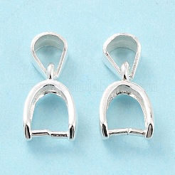 925 Sterling Silver Ice Pick Pinch Bails&nbsp;STER-Z001-121S-02