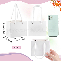 120Pcs Paper Packing Bags with Polyester Handles&nbsp;ABAG-WA0001-20