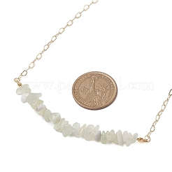 Natural New Jade Chip Bib Necklaces&nbsp;NJEW-JN04950-01
