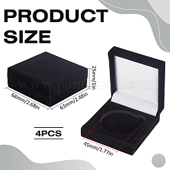 Velvet with EVA Badge/Bangle Storage Gift Boxes&nbsp;VBOX-WH0001-03