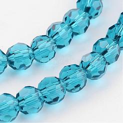 Transparent Glass Bead Strands&nbsp;GLAA-G013-6mm-51