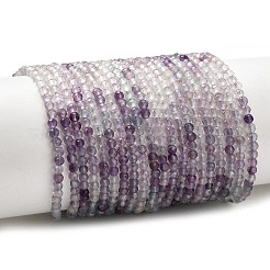 Natural Purple Fluorite Beads Strands&nbsp;G-P603-C-2mm-07