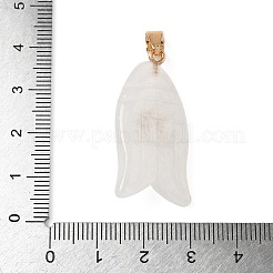 Natural Quartz Crystal & Synthetic Turquoise Carved Pendants&nbsp;X-G-Z084-01G-01