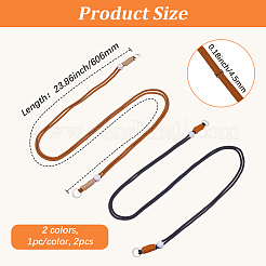ポリエステル携帯ストラップ2色2個  absのプラスチックパーツ  ミックスカラー  1212mm  1pc /カラー&nbsp;HJEW-GF0001-68A