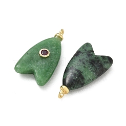 Brass & Natural Ruby in Zoisite & Cubic Zirconia Pendants&nbsp;GG-CBAD360-20G-11