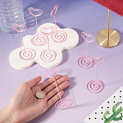 15Pcs Heart Iron Name Card Holder&nbsp;AJEW-TA0003-53