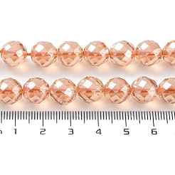 Electroplated Synthetic Quartz Crystal Beads Strands&nbsp;G-Z038-A02-02PL-1