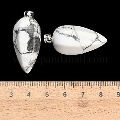 Natural Howlite Pendants&nbsp;GG-K002-16W