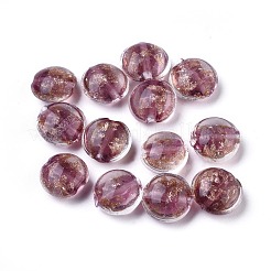 Handmade Gold Sand Lampwork Beads&nbsp;X-LAMP-S035-12mm-09