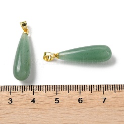 Natural Green AventurineTeardrop Pendants&nbsp;G-Q005-03G-06