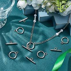 変色しにくい304ステンレススチールのトグル留め具  ステンレス鋼色  トグル：21x16mm  穴：3mm  バー：23x3mm  穴：3mm&nbsp;X-STAS-K148-01P