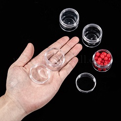 プラスチックビーズ収納ケース  12mmの小さなスクリュートップビーズジャー39x32.5個付き  透明  16x12.4x3.9cm  ビーズジャー容量: 15ml(0.51fl.oz)&nbsp;C091Y