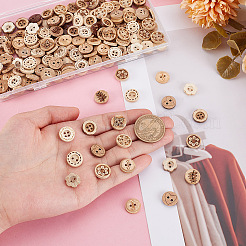 200Pcs 10 Styles Coconut Shell Buttons&nbsp;BUTT-HY0001-21