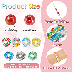 7 Strands 7 Colors Electroplate Glass Beads Strands&nbsp;GLAA-TA0001-72