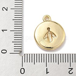 Rack Plating Brass Enamel Pendants&nbsp;KK-G515-21G