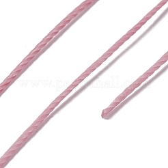 ラウンドワックスポリエステル糸ストリング  マイクロマクラメコード  ツイストコード  革縫い用  フラミンゴ  0.8mm  約54.68ヤード（50m）/ロール&nbsp;YC-D004-02E-008