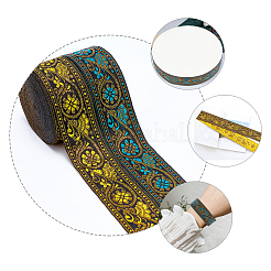 2Rolls 2 Colors Ethnic Style Embroidery Polyester Ribbons&nbsp;OCOR-GA0001-11