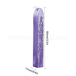 シーリングワックススティック  芯付き  ワックスシーリングスタンプ用  インディゴ  91x12x11.8mm&nbsp;DIY-WH0003-C31