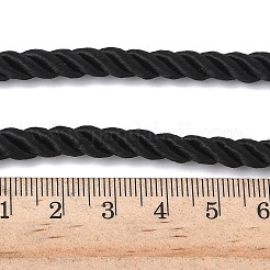 5mmナイロンツイストコードネックレスの作り方  真鍮のコーンエンドと304ステンレス鋼のカニカン付き  長持ちメッキ  ラックめっき  ゴールドカラー  ブラック  17.72~18.90インチ（45~48cm）&nbsp;X-FIND-G096-01G-19