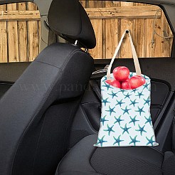 ポリエステル製車用収納ポケット  席間のハンドバッグホルダー  マルチポケット自動車シートオーガナイザー  ヒトデ  250x300mm&nbsp;AJEW-WH0638-003