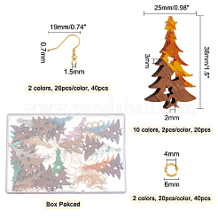 DIY Wood Dangle Earring Making Kits&nbsp;DIY-OC0006-37