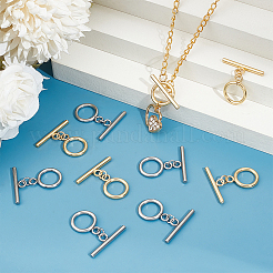 24Pcs 2 Colors 304 Stainless Steel Ring Toggle Clasps&nbsp;FIND-UN00006