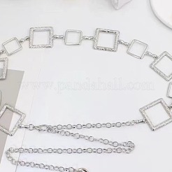 Hollow Out Alloy Square Link Chain Waist Belly Chain Belts for Women&nbsp;FS-WGB30D2-02