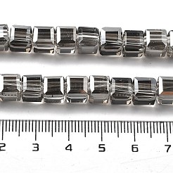 Electroplate Glass Beads Strands&nbsp;EGLA-H108-01A-PL01
