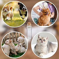 4Pcs Glass Cork Wishing Bottles&nbsp;AJEW-DR00051
