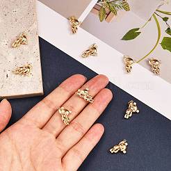 真鍮製マイクロパヴェキュービックジルコニアペンダント  クマ  18KGP本金メッキ  16.5x11x5mm  穴：1mm  10個/箱&nbsp;ZIRC-SZ0003-56