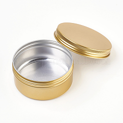 丸いアルミ缶  アルミジャー  化粧品の貯蔵容器  ろうそく  キャンディー  ねじ蓋付き  ゴールドカラー  8.3x3.8cm  容量：150ml（5.07液量オンス）&nbsp;CON-L010-03G