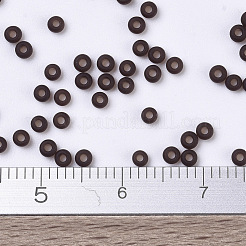 MIYUKIラウンドロカイユビーズ  日本製シードビーズ  11/0  （rr135f）つや消し透明ルートビール  11/0  2x1.3mm  穴：0.8mm  約50000個/ポンド&nbsp;SEED-G007-RR0135F