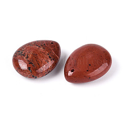 天然石レッドジャスパーペンダント  ティアドロップチャーム  23~23.5x17.5~18x8.5~9.5mm  穴：0.9~1mm&nbsp;G-T143-18A-05