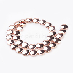 Electroplate Non-magnetic Synthetic Hematite Beads Strands&nbsp;G-K259-54-12mm-01RG