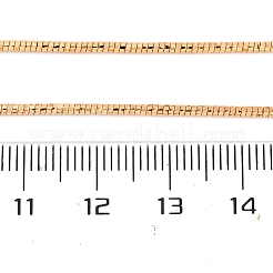 真鍮チェーンネックレス  18KGP本金メッキ  カニカン付き  ニッケルフリー  16.73インチ（45.2cm）x2mm&nbsp;X-KK-N216-40