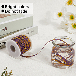 17M Sparkle Polyester Metallic Wavy Fringe Trim Ribbon&nbsp;OCOR-GF0004-47B