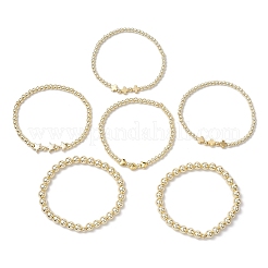 6Pcs 6 Styles Electroplate Non-magnetic Synthetic Hematite Stretch Bracelets&nbsp;BJEW-JB11024