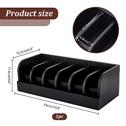 Bamboo Belt Organizer Holder with 6 Compartments&nbsp;AJEW-WH0166-77B