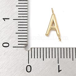 304 Stainless Steel Letter Connector Charms&nbsp;STAS-M108-01G-01