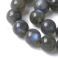 天然石ラブラドライトビーズ連売り  ラウンド  8~8.5mm  穴：1mm  約44個/連  14.57''（37センチメートル）&nbsp;G-U017-8MM-01