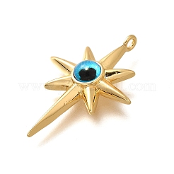 Brass Resin Pendants&nbsp;KK-U055-24G