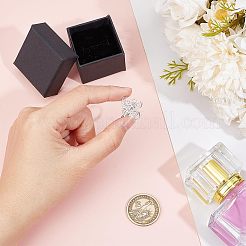 変色防止ロジウムメッキ1個、スターリングシルバーの調節可能なリング金具925個  ツイストリングのセッティング  s925スタンプあり  1個のジュエリーギフトボックス付き  プラチナ  usサイズ7 3/4(17.9mm)&nbsp;FIND-NB0004-92