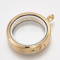 Alloy Magnetic Locket Pendants&nbsp;PALLOY-T052-22G