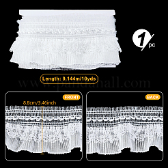 12 Yards Polyester Lace Ribbon&nbsp;OCOR-NB0002-84D