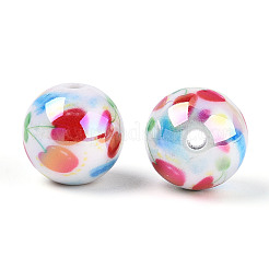Printed Opaque Acrylic Beads&nbsp;X1-MACR-T048-04C