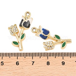 Alloy Rhinestone Pendants&nbsp;FIND-I366-01G