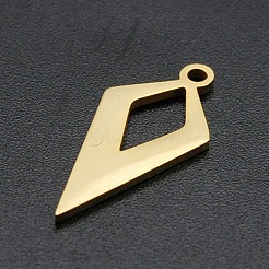 201 Stainless Steel Open Back Bezel Pendants&nbsp;STAS-R111-LA173-10