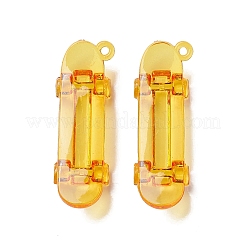 透明なアクリルパーツ  スクーター  ミックスカラー  55x18x10mm  穴：3mm  約105個/500g&nbsp;TACR-R5-M